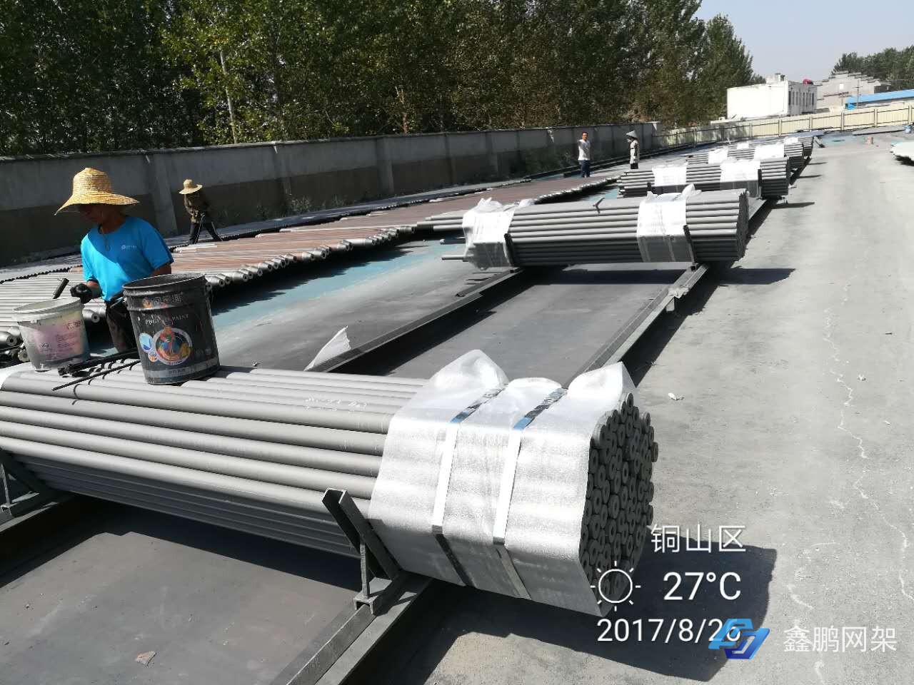 網(wǎng)架加工現(xiàn)場